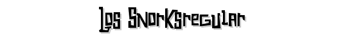 Los SnorksRegular font